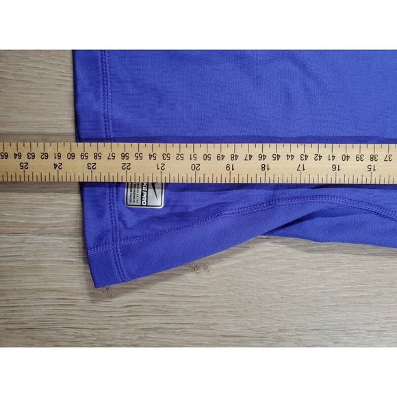 Nike Pro Nike Fit Womens S(4-6) Purple Athletic Track Jacket 1/4 Zip Stretch LS - Picture 5 of 11